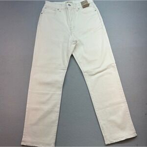 NWT Madwell Curvy '90s Straight Jeans Cream Off-White High Rise Size 30